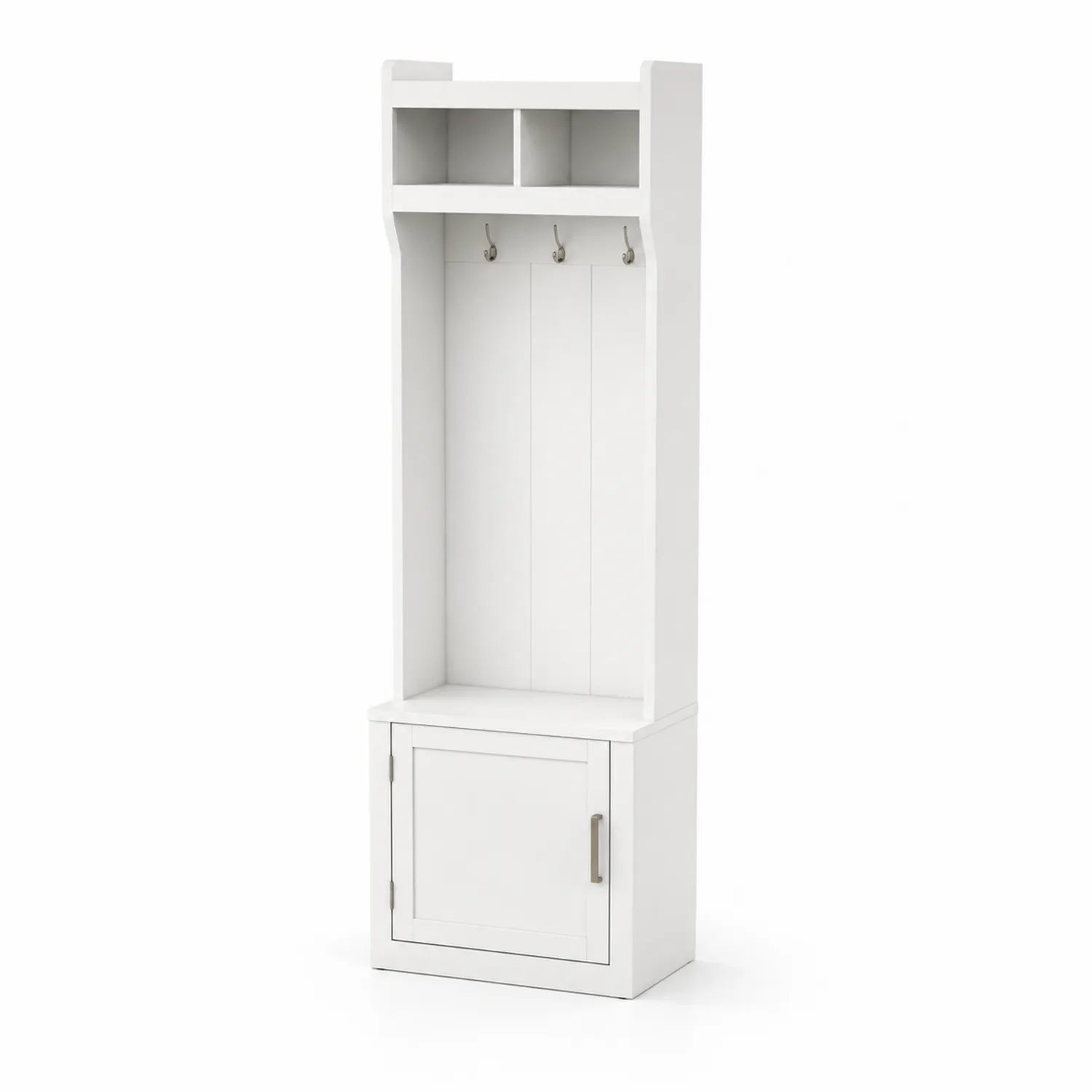 Appendiabiti in MDF Verniciato Bianco 180x60x40 cm
