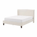 Letto matrimoniale imbottito in tessuto, 200x160 cm