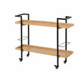 Carrello Bar in Metallo e Legno con Ruote