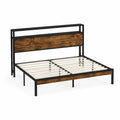 Letto matrimoniale in metallo e legno 200x160 cm