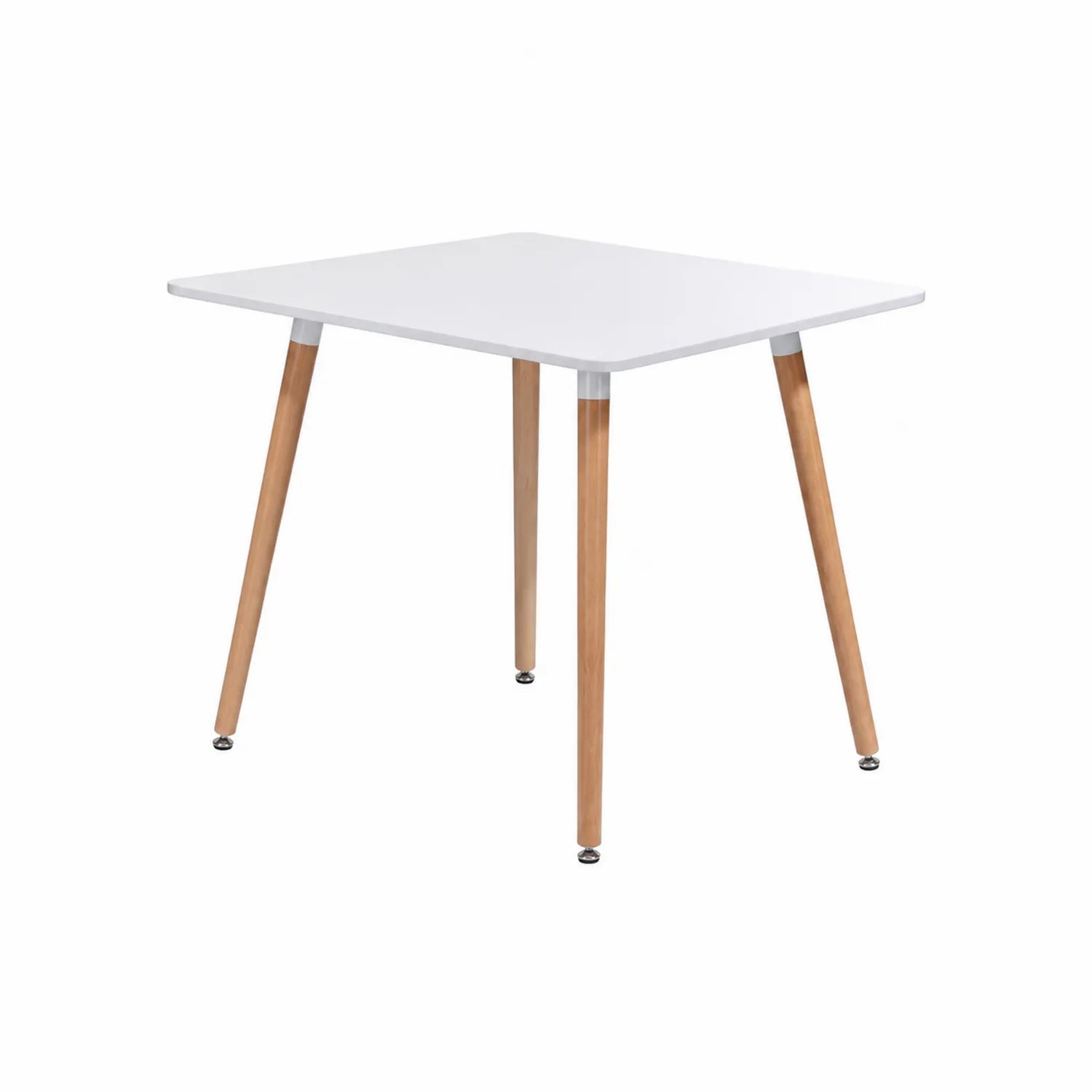 Tavolo quadrato in MDF e Legno Bianco