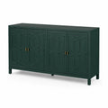 Credenza in Legno MDF Verde con 4 Ante