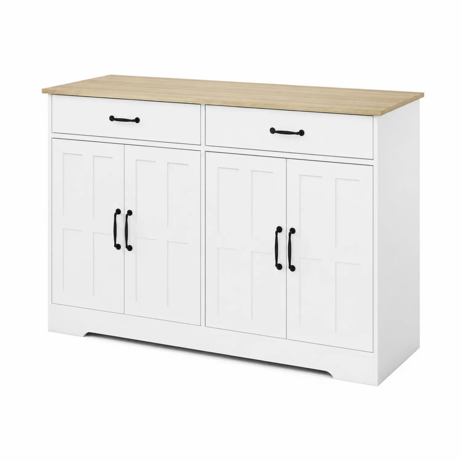 Credenza in Legno con 2 Cassetti e 4 Ante
