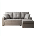 Sectional Sofa Set Fabric Upholstered 200x140x90 cm - Light Gray - Modern Design