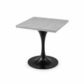 Tavolo quadrato in marmo con base in metallo 60x60x75 cm