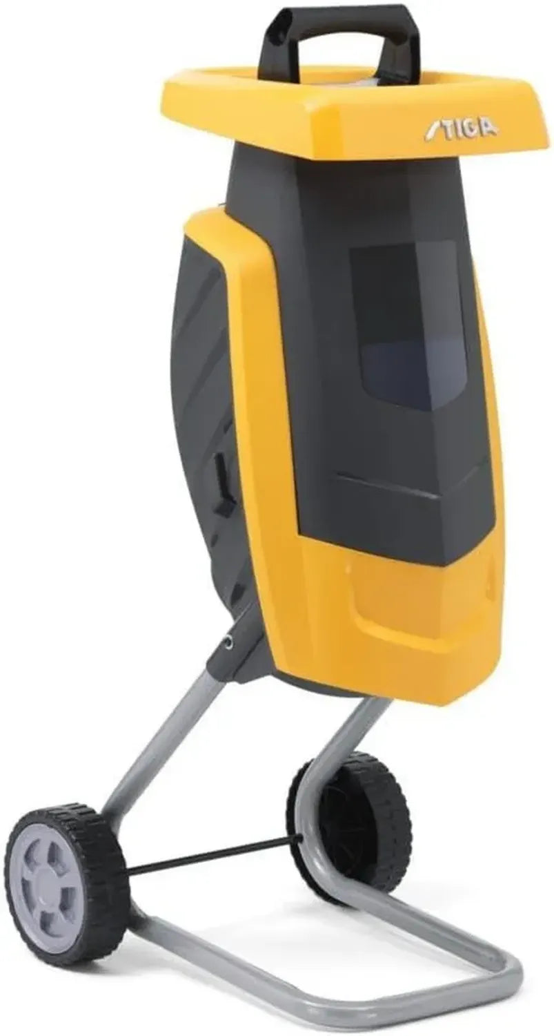 STIGA Biotrituratore Elettrico 2200W con Sacco da 50L e Lame Reversibili, Potente per Rami Fino a 40mm