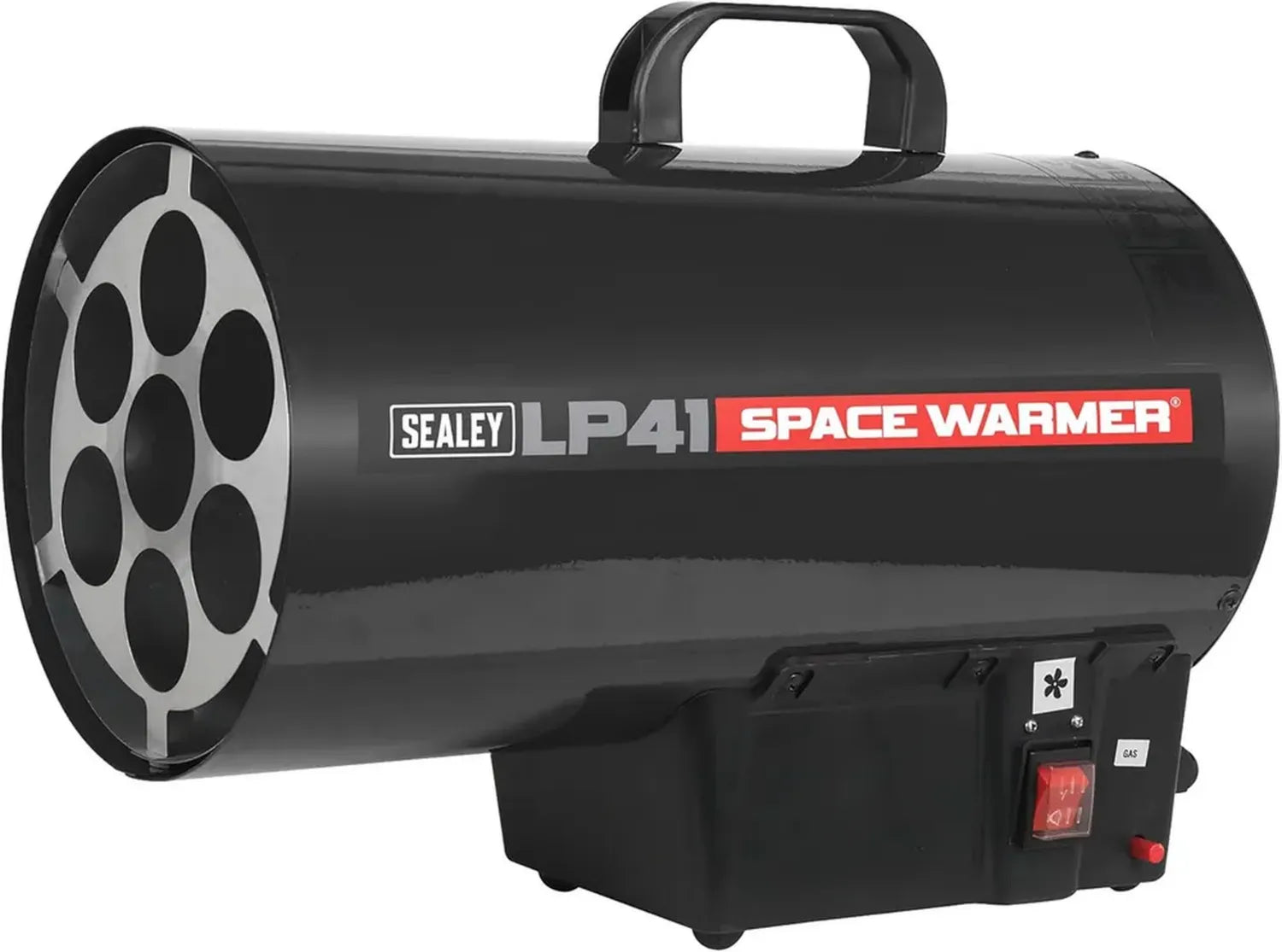 Riscaldatore a Propano Sealey LP41, Potente e Compatto, 40500 BTU/h, Colore Rosso