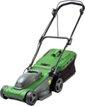 Rasaerba Elettrico 1600W, 37 cm di Taglio, 6 Altezze Regolabili, Funzione Pacciamatura, Rullo Posteriore