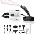 Pulitore a Vapore Multifunzione 2500W, Portatile con Serbatoio 1200ml e 6 Velocità, Ideale per Cucina, Bagno, Vetri e Auto (Bianco)