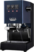 Gaggia Classic Evo Pro - Macchina Espresso Manuale con Caldaia in Ottone e Elettrovalvola, Blu