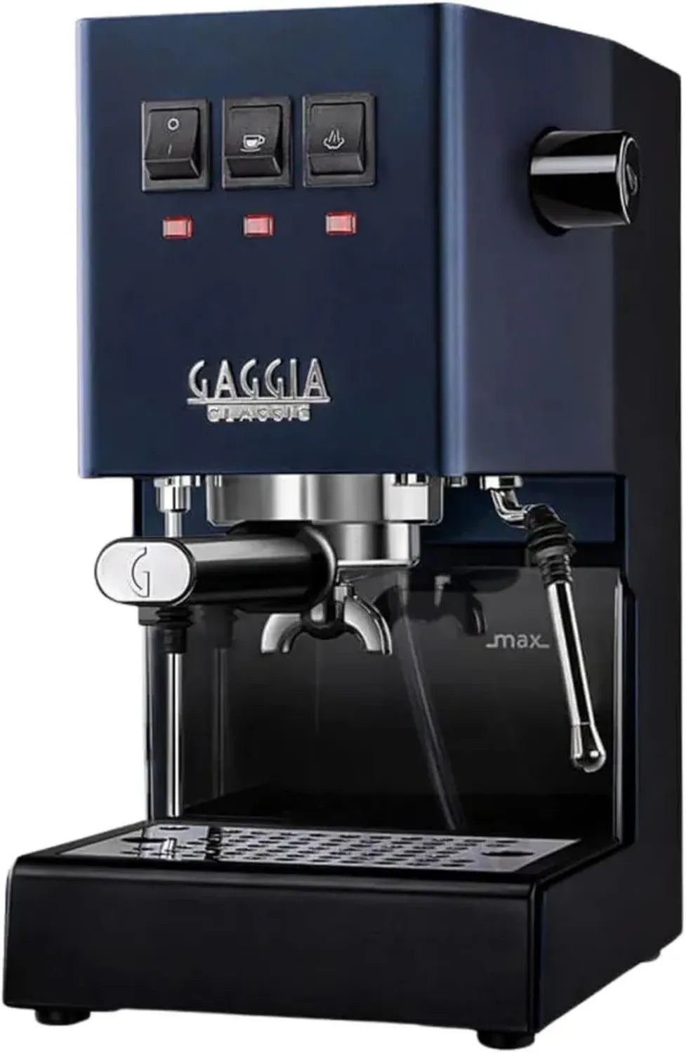 Gaggia Classic Evo Pro - Macchina Espresso Manuale con Caldaia in Ottone e Elettrovalvola, Blu