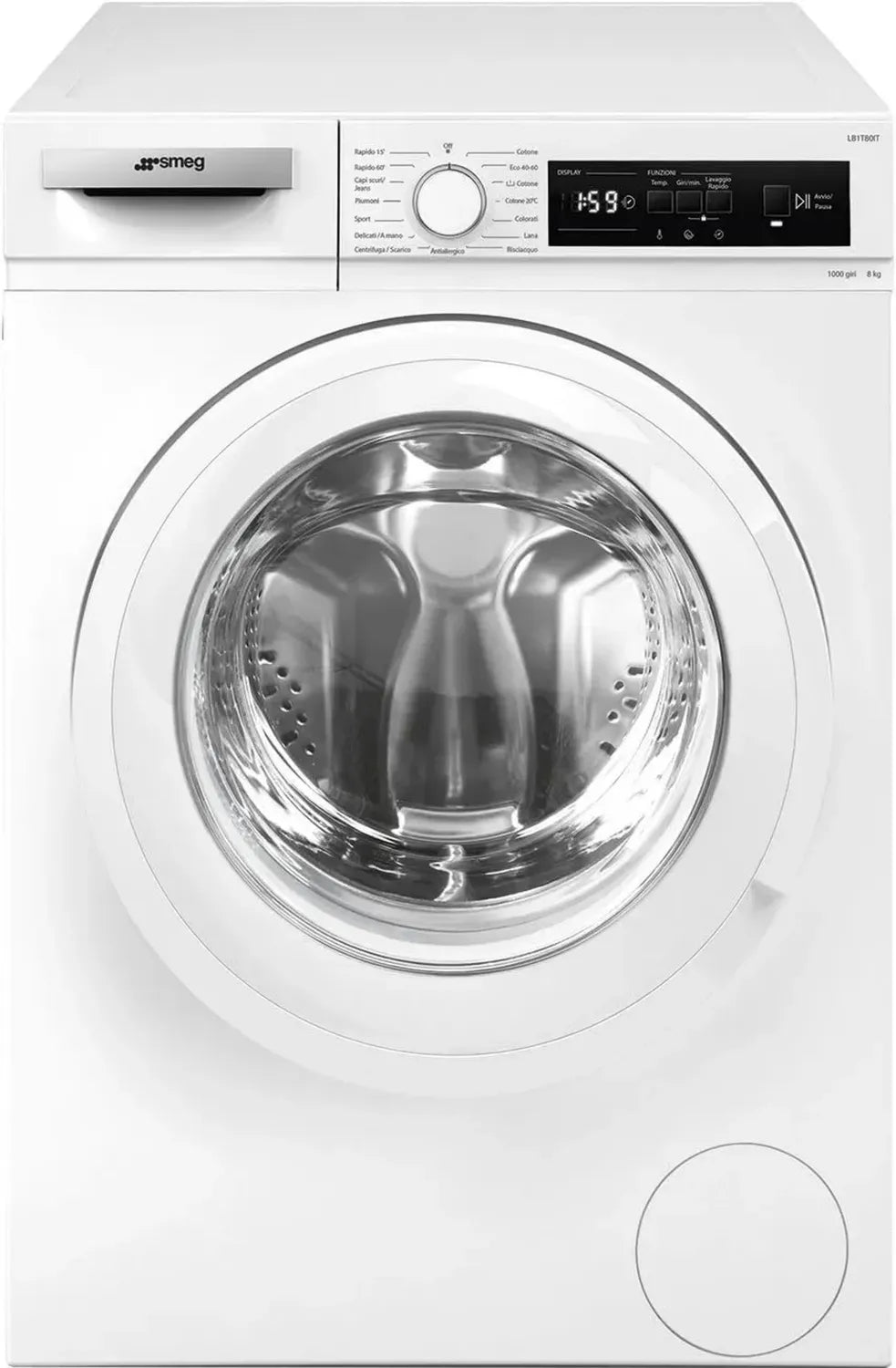 Lavatrice Smeg 8 kg, Classe A+++, 1000 giri/min