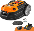 Robot Tosaerba Senza Filo Lawnmaster OcuMow 18, Batteria 4Ah, Navigazione Intelligente, Evitamento Ostacoli, Ricarica Automatica, Controllo App WiFi e Bluetooth