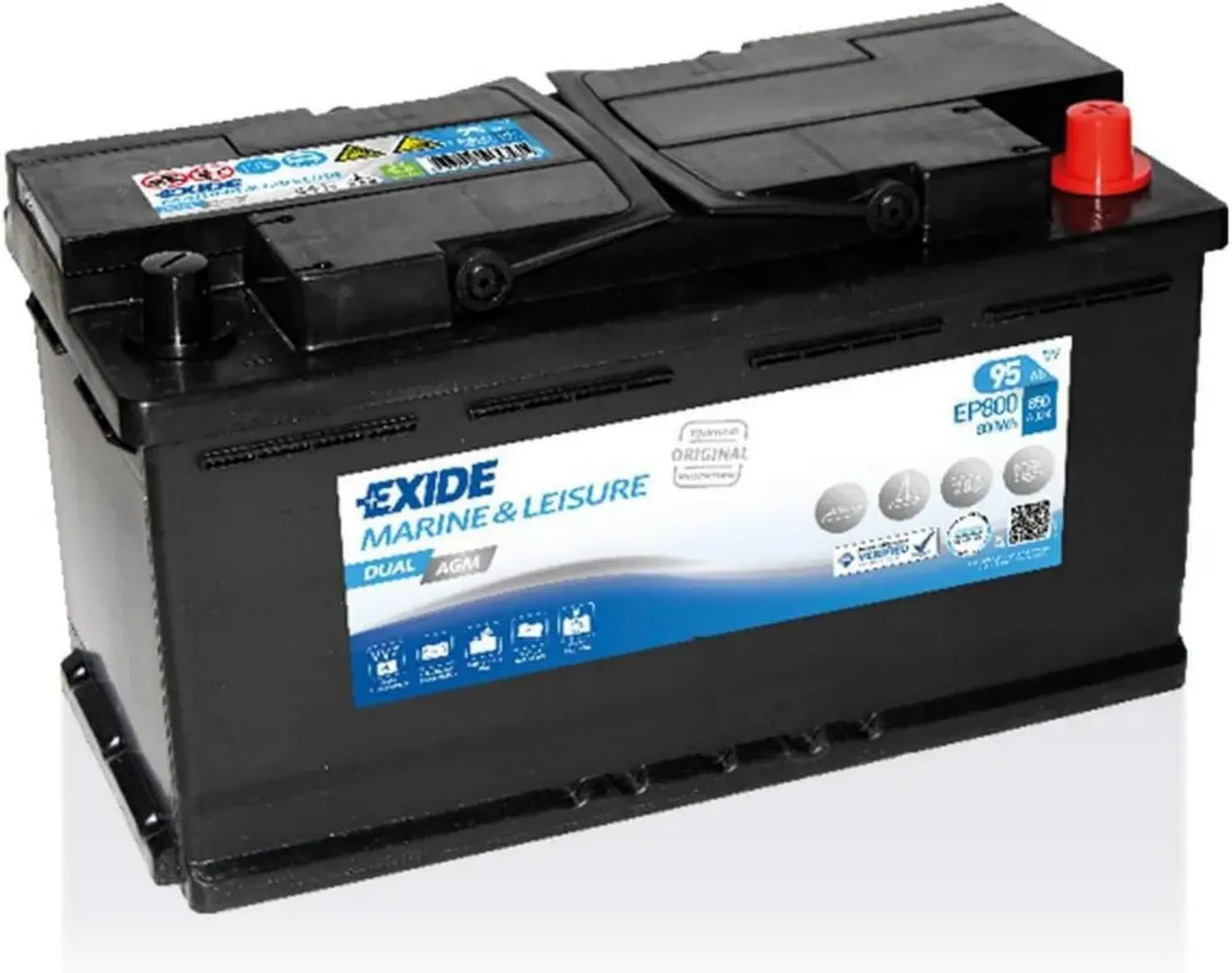 Batteria AGM Dual 12V 95Ah 850 CCA EP800