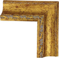 Cornice da parete in legno con passepartout, formato rettangolare o quadrato, 80x120 cm, finitura Oro Antico