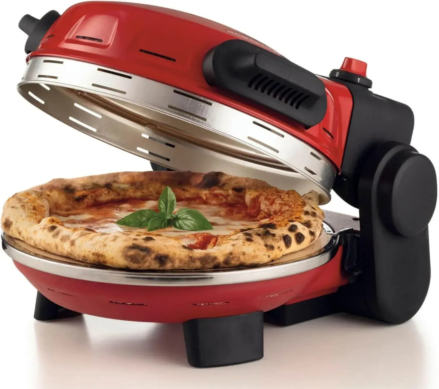Ariete 934 Forno per Pizza Napoletana, 1500W, Pietra Rimovibile, Rosso