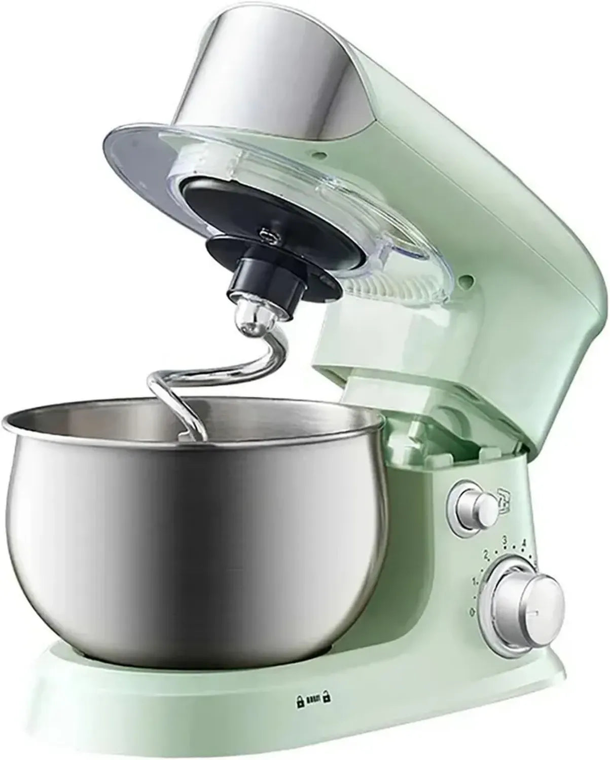 Robot da Cucina Planetario 5L con Ciotola in Acciaio Inox - Frusta, Gancio e Accessori Inclusi