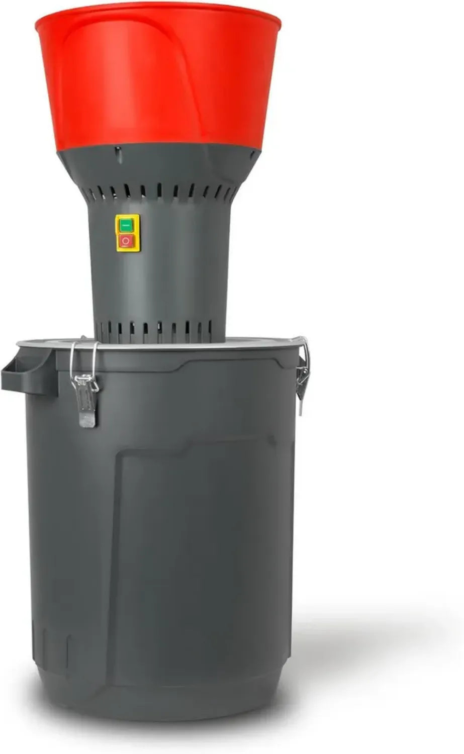 Mulino Elettrico EBERTH 1300W con Secchio 50L, Capacità 400kg/h, Tramoggia 13L, Lame Inox e 5 Setacci
