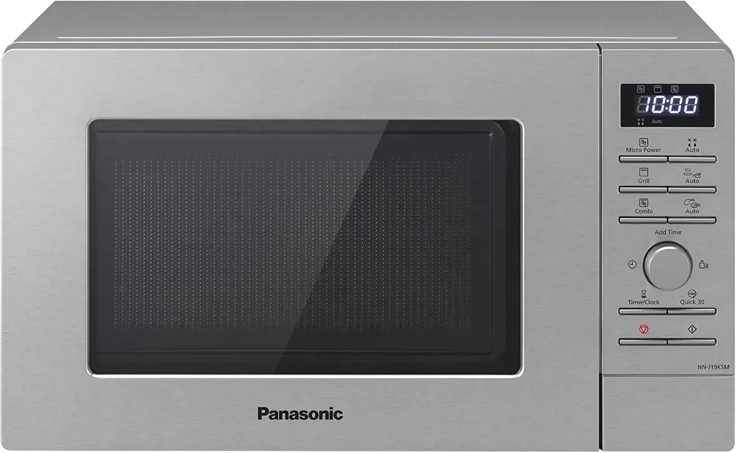 Panasonic Forno a Microonde 20L con Grill, 9 Programmi, Argento