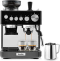 Macchina Espresso Breville con Macinacaffè e Montalatte Integrati, 15 Bar, Nero