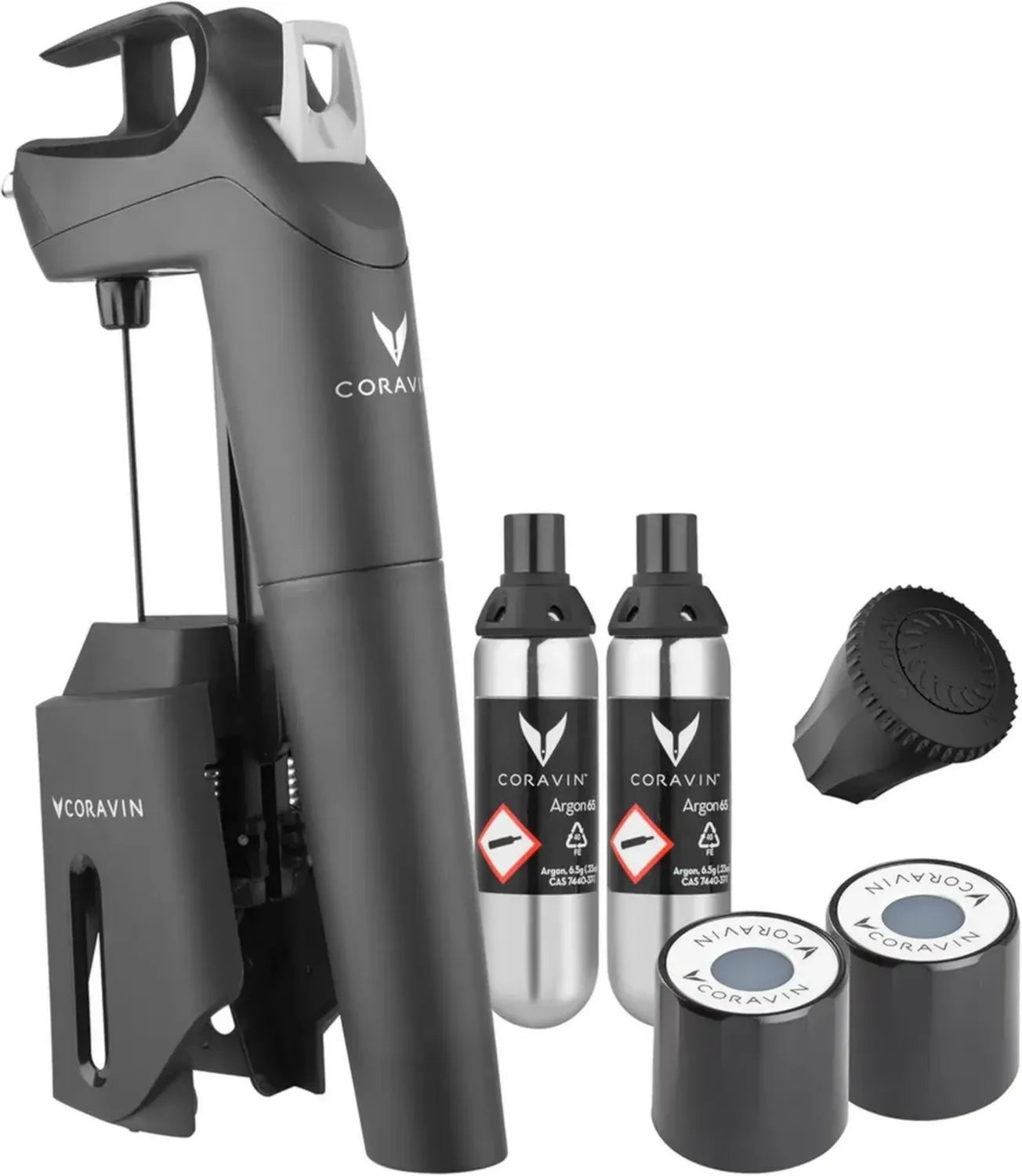 Sistema di Conservazione del Vino Coravin Timeless con Capsule Argon, Nero