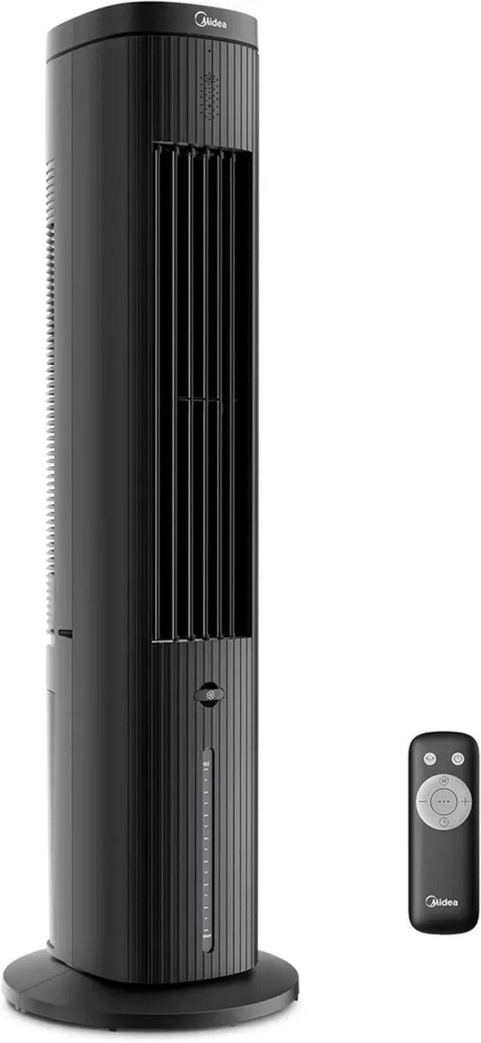 Raffrescatore Portatile Midea 5L con Telecomando, Aria ad Acqua, 3 Velocità, Oscillazione 75°, Timer 7 Ore, Basso Rumore, Nero
