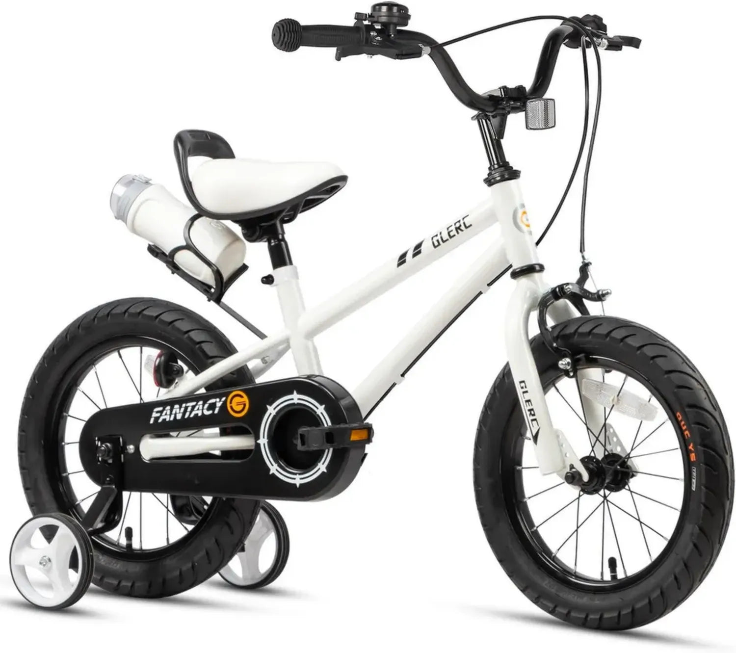 Bicicletta per bambini 12-20 pollici con luci, cavalletto e colori vivaci