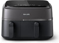 Friggitrice ad Aria Philips con Doppio Cestello 9L, Cottura Versatile e Salutare, Touchscreen Avanzato