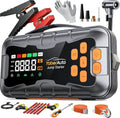 Avviatore Auto 16-in-1 con Compressore 160PSI 8000A 27000mAh per Motori Benzina e Diesel