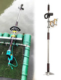 Motore Elettrico Portatile per Kayak e Pontone, Ideale per Pesca in Acqua Salata, con Elica e Morsetto, Lungo 100 cm