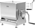 Impastatrice Manuale 20L Inossidabile per Carne e Salsicce con Serbatoio Inclinabile