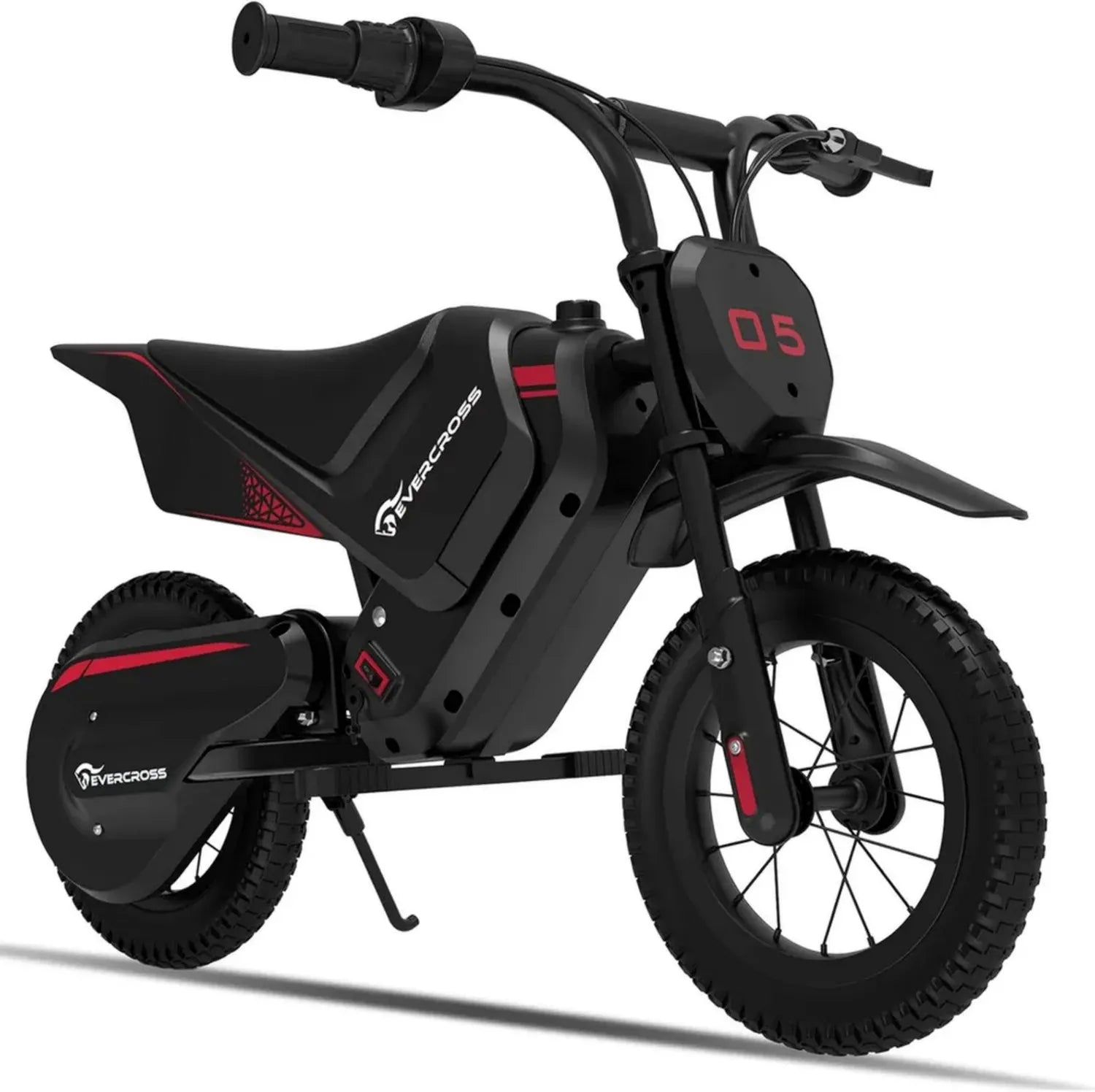 Moto Elettrica per Bambini EVERCROSS EV05M, 150 W, Velocità Regolabile, Autonomia 15 km, Ruote 12''