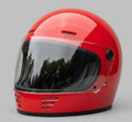 Casco Integrale Vintage Rosso Lucido Origine Omega M