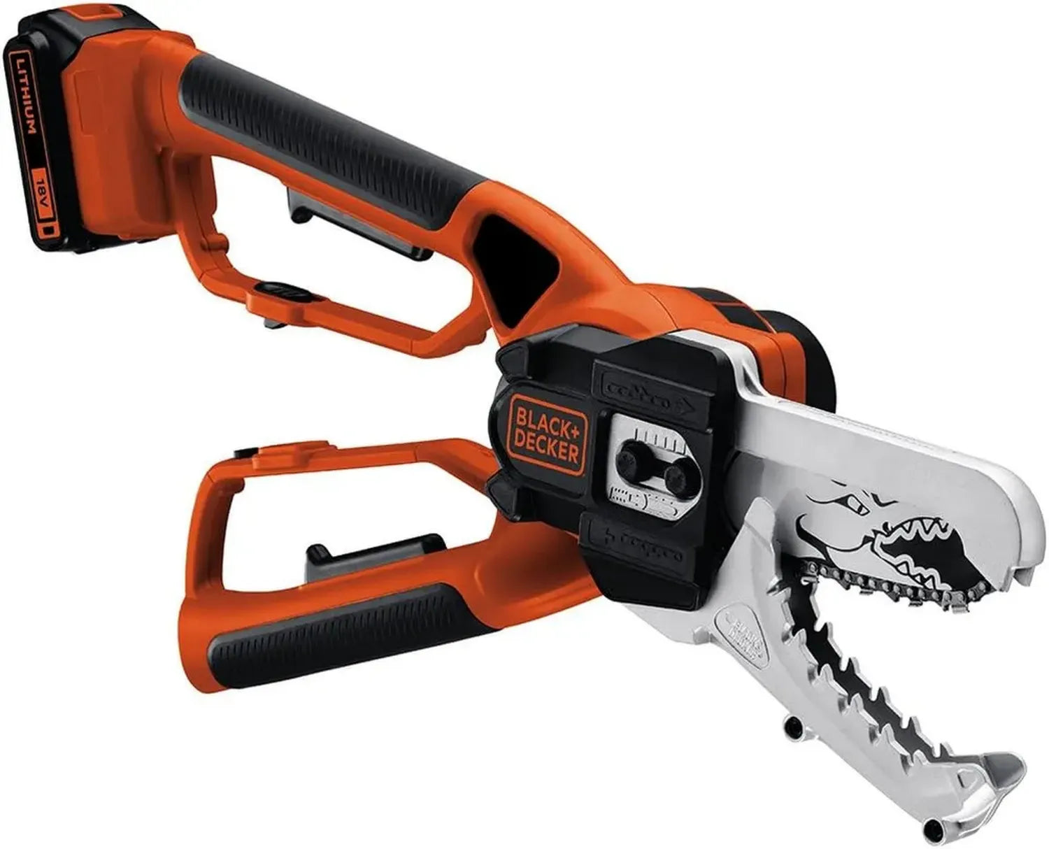 Motosega a Batteria 18V Black+Decker, Nero e Arancione, Modello GKC1000L-GB