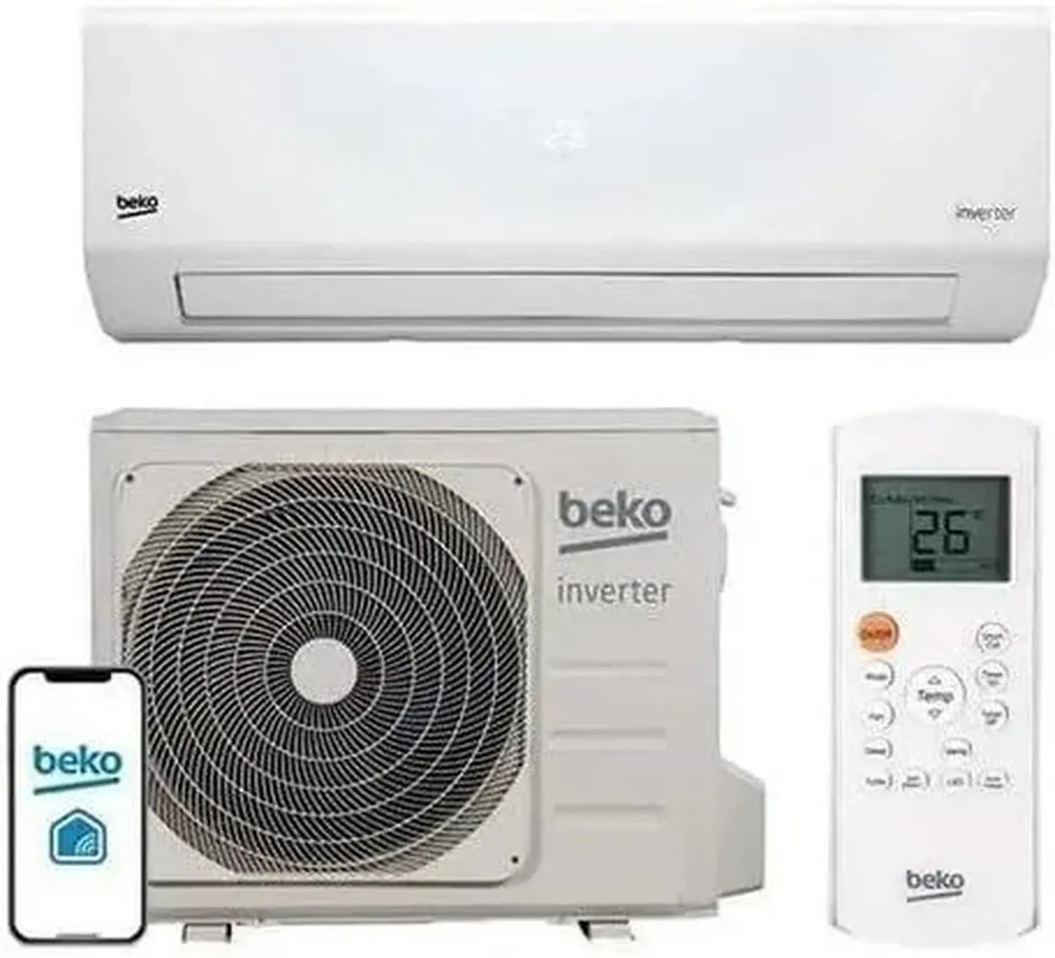 Climatizzatore Monosplit 12000 BTU, Pompa di Calore, Efficienza Energetica A++/A+