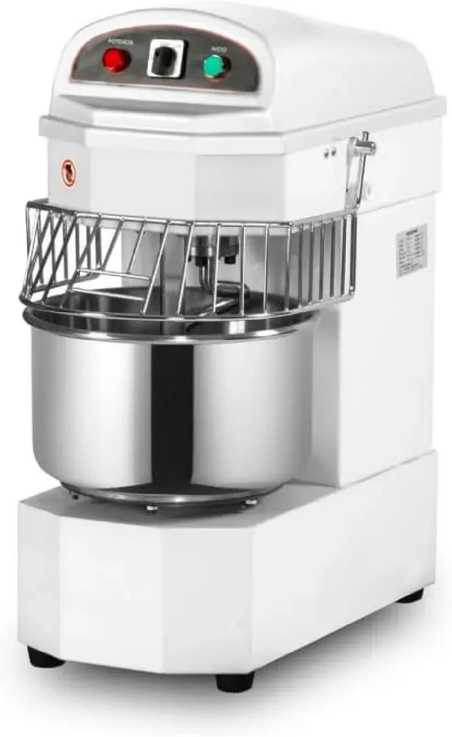 Impastatrice a Spirale 20L 1100W per Pasta e Pizza, Capacità 8Kg, Professionale e Robusta