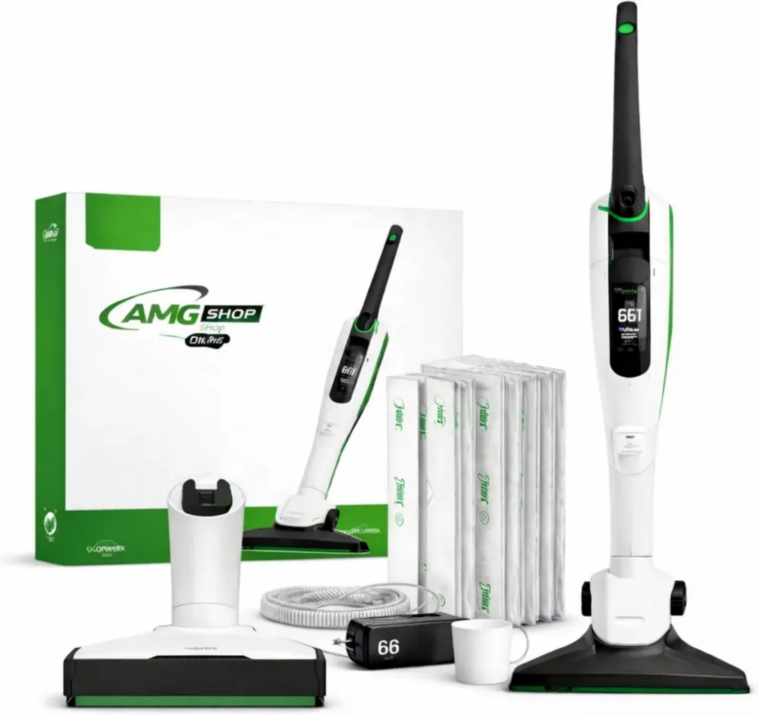 Aspirapolvere Senza Fili Folletto VK7s con Accessori Completi e Microfiltro Efficiente