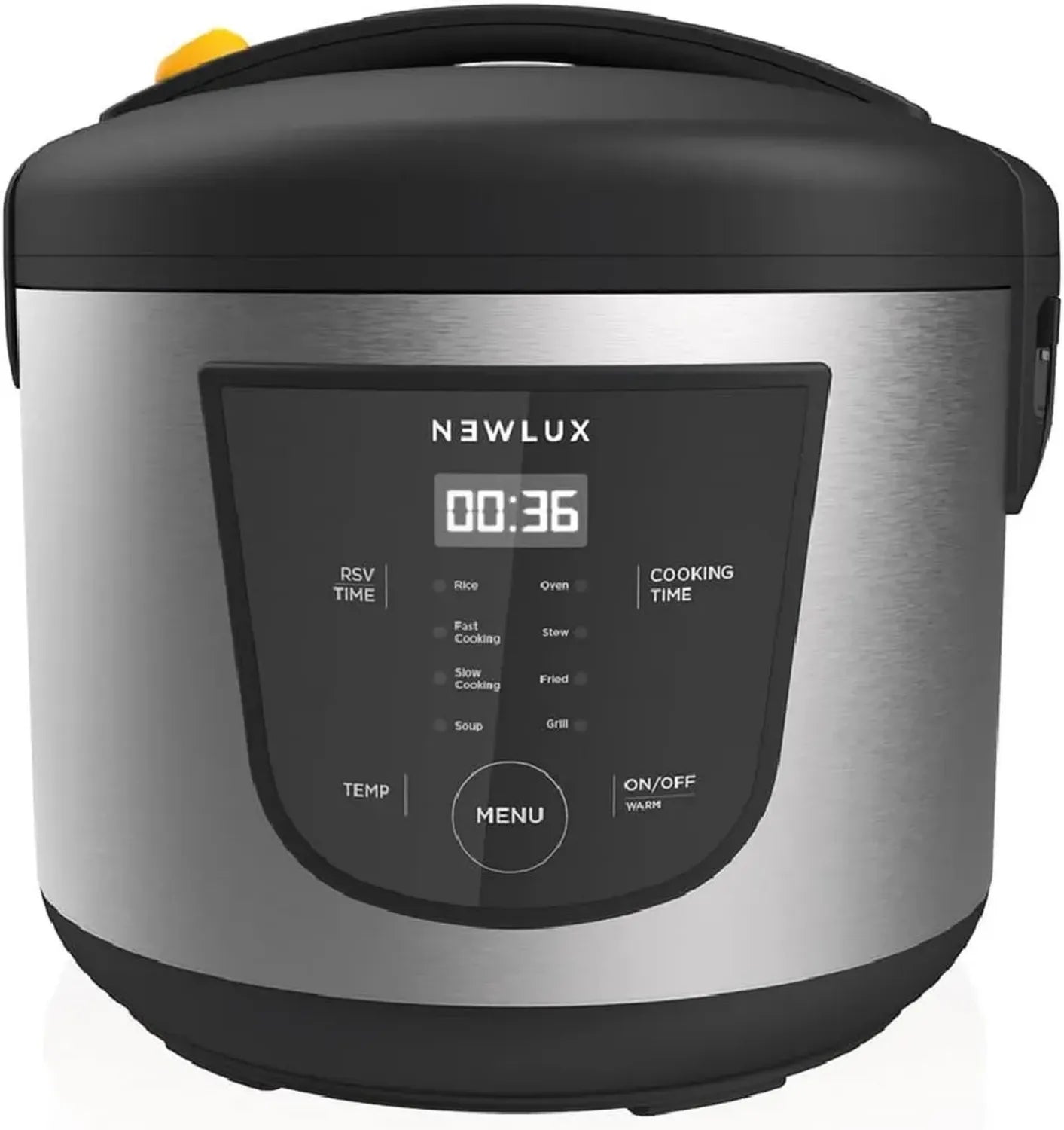 Robot da Cucina Multifunzione NEWLUX 5L con Funzioni Programmabili e Vasca Antiaderente, Nero