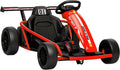 Kart Elettrico per Bambini 24V con Motori Doppi e Sedile Regolabile, Velocità 6-13 km/h, Modalità Drift, Musica e Clacson, Età 8-12 Anni