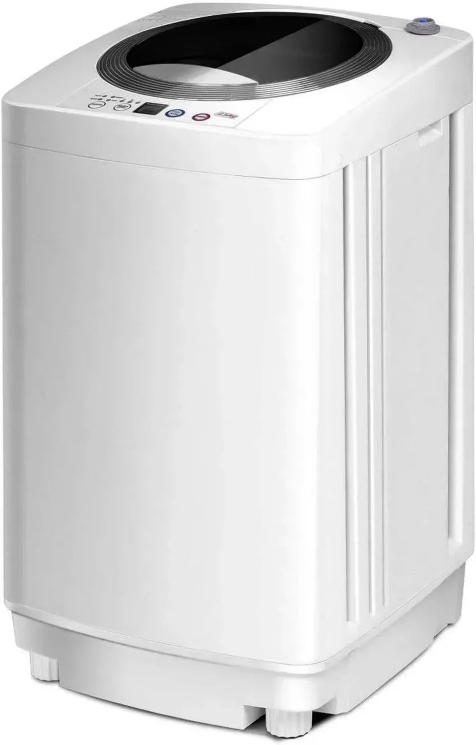 Lavatrice Portatile 2 in 1 COSTWAY 3,5kg con Centrifuga, Ideale per Appartamenti e Campeggio, Bianco, 43x43x75 cm