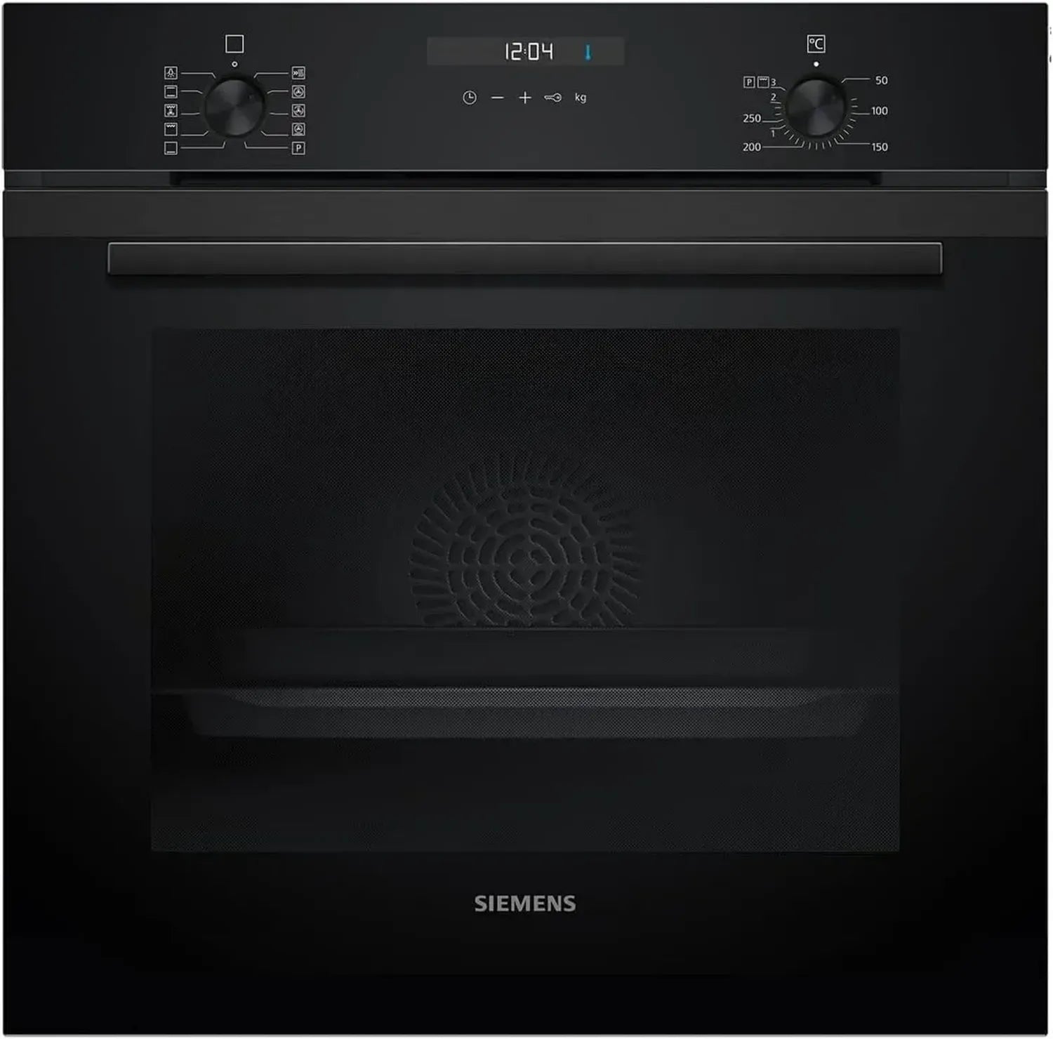 Forno da Incasso Ventilato 71L, Nero, Classe A+