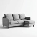 Sectional Sofa Set Fabric Upholstery 200x140x85 cm - Light Gray