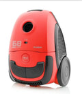 Aspirapolvere con Sacchetto 800W, Motore ECO, Capacità 2L, Rosso