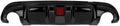Diffusore Posteriore per Q50 2014-2017, Spoiler in Fibra di Carbonio con Luce LED, Nero Lucido