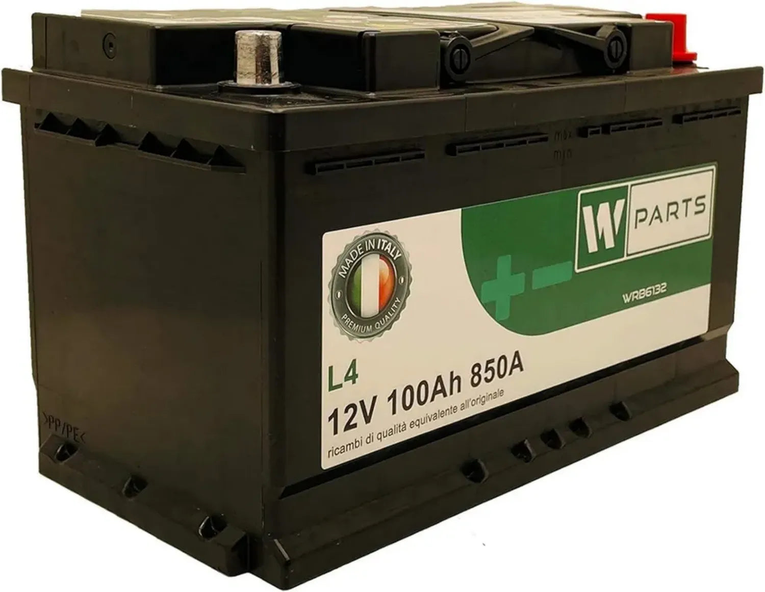 Batteria Auto 100Ah 830A con Garanzia Italiana - Dimensioni 315x175x190mm
