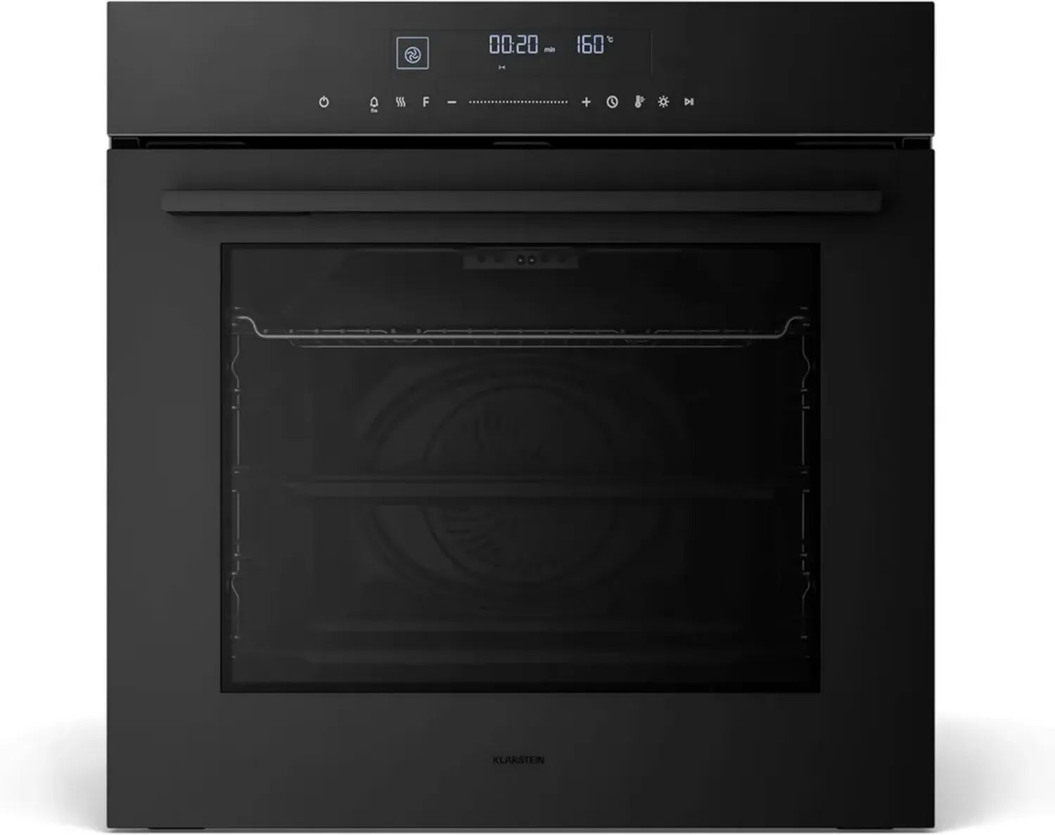 Klarstein Forno Incasso 60cm, 74L, 13 Funzioni, Ventilato, Classe A+, Touch, Triplo Vetro, Timer, Pulizia Facile, Nero