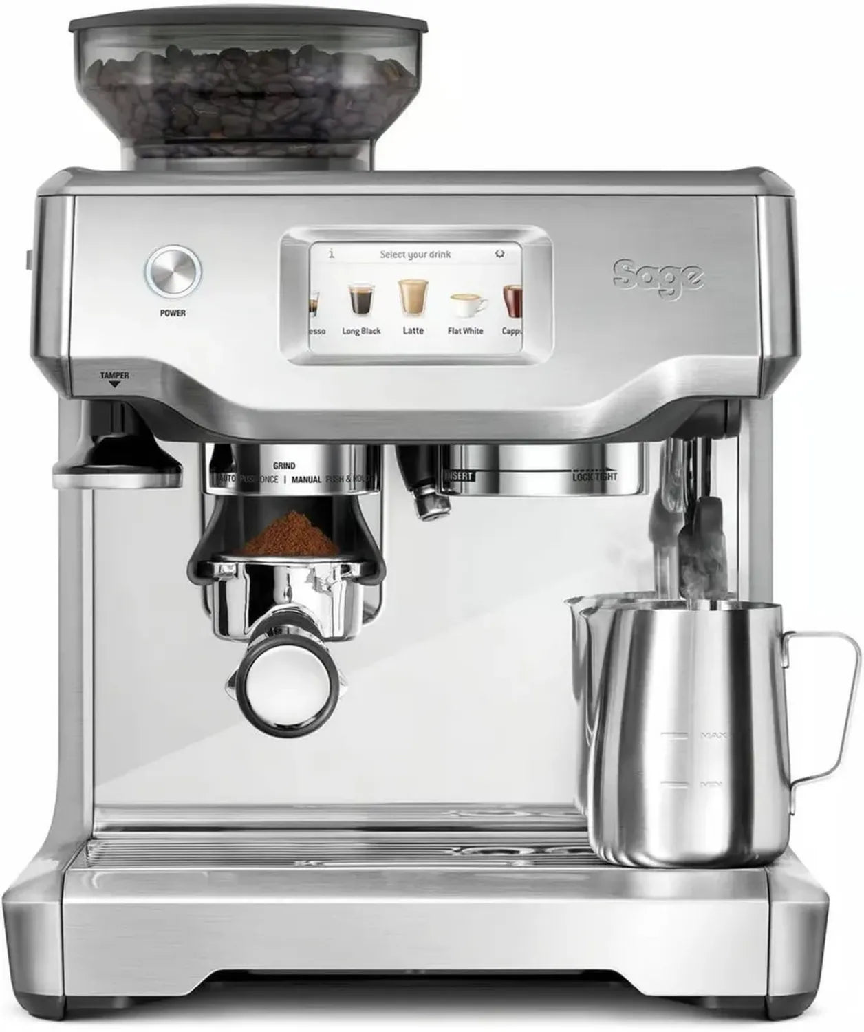 Macchina da Caffè Sage Barista Touch con Montalatte Automatico – Acciaio Inossidabile