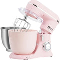 Impastatrice Planetaria da Cucina, 1300W con 10 Velocità, Doppia Ciotola 4,5L e 5L, Rosa Chiaro