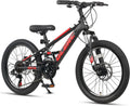 Bicicletta Glerc Skyline per Bambini 20-24 Pollici, 21 Velocità, Sospensione Anteriore e Freni a Disco