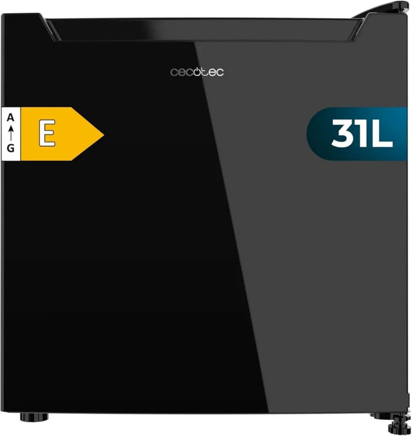 Mini Frigorifero Cecotec Bolero 31L Nero, Funzione Doppia, Classe E, Compatto e Versatile